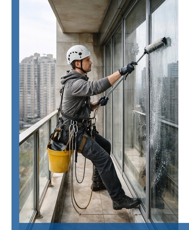 Профессиональная мойка балконного остекления в Солнечногорске