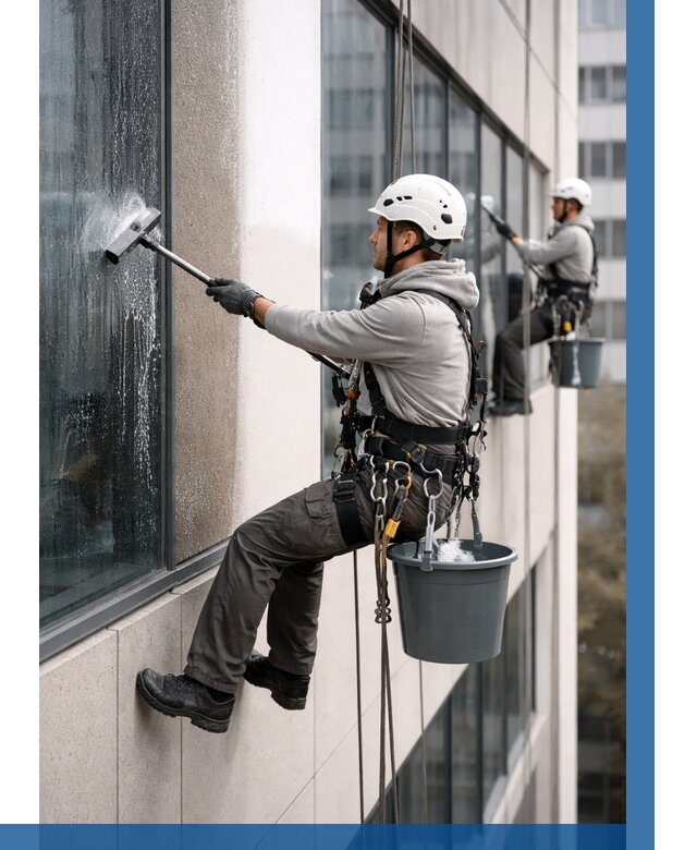 Мойка фасадов зданий в Солнечногорске под ключ от 364 р. | ВЫСОТНИК-Слн