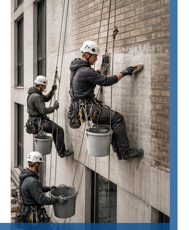 Удаление высолов с фасада в Солнечногорске от 260 р. | ВЫСОТНИК-Слн