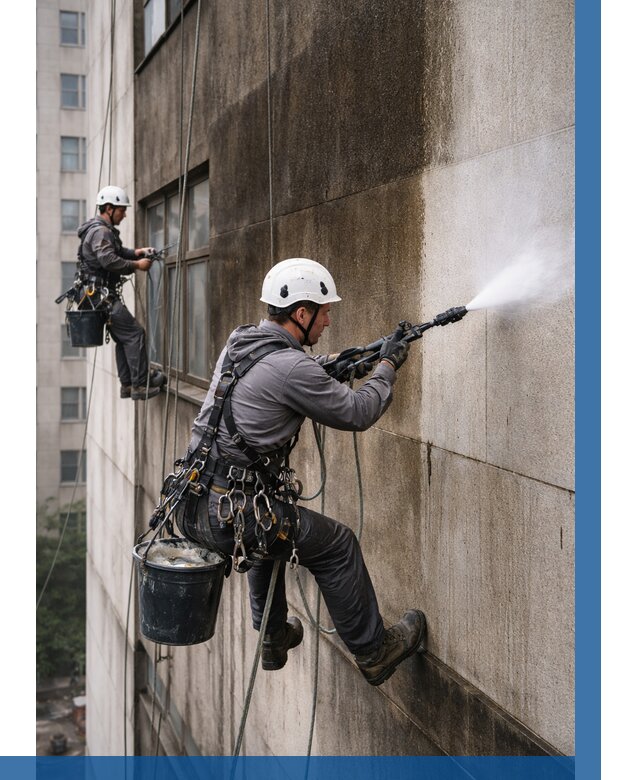 Очистка фасада от копоти в Солнечногорске от 260 р. | ВЫСОТНИК-Слн