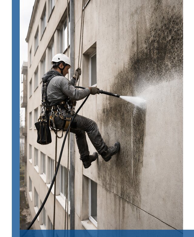 Профессиональная очистка фасадов от плесени в Солнечногорске