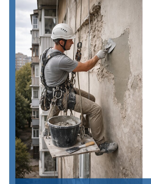 Восстановление фасадной штукатурки в Солнечногорске с гарантией качества