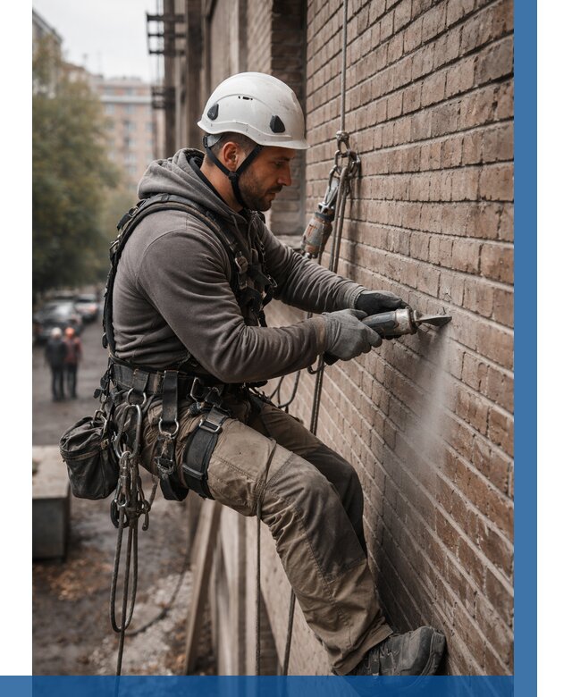 Расшивка кирпичных швов в Солнечногорске от 624 р. | ВЫСОТНИК-Слн