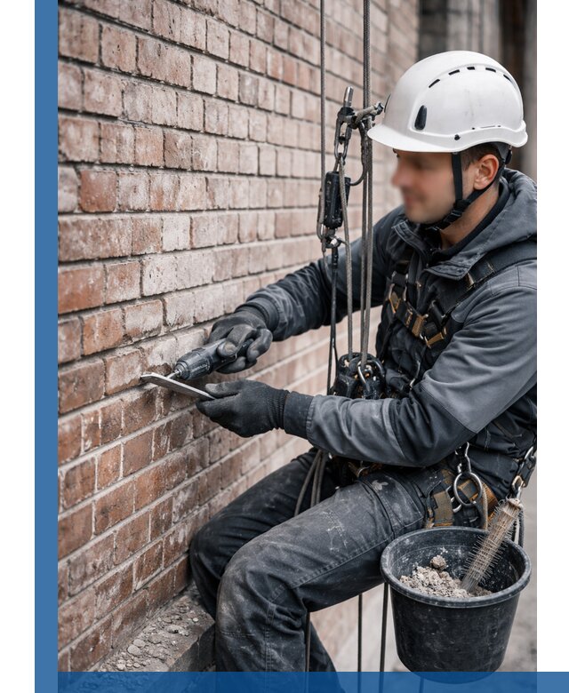 Расшивка кирпичных швов фасадов и стен, ремонт в Солнечногорске