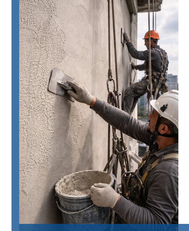 Декоративная штукатурка фасада с утеплением и защитой в Солнечногорске