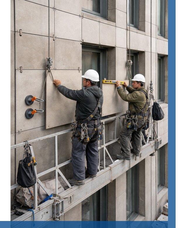 Монтаж керамогранита на фасад в Солнечногорске от 2602 р. | ВЫСОТНИК-Слн