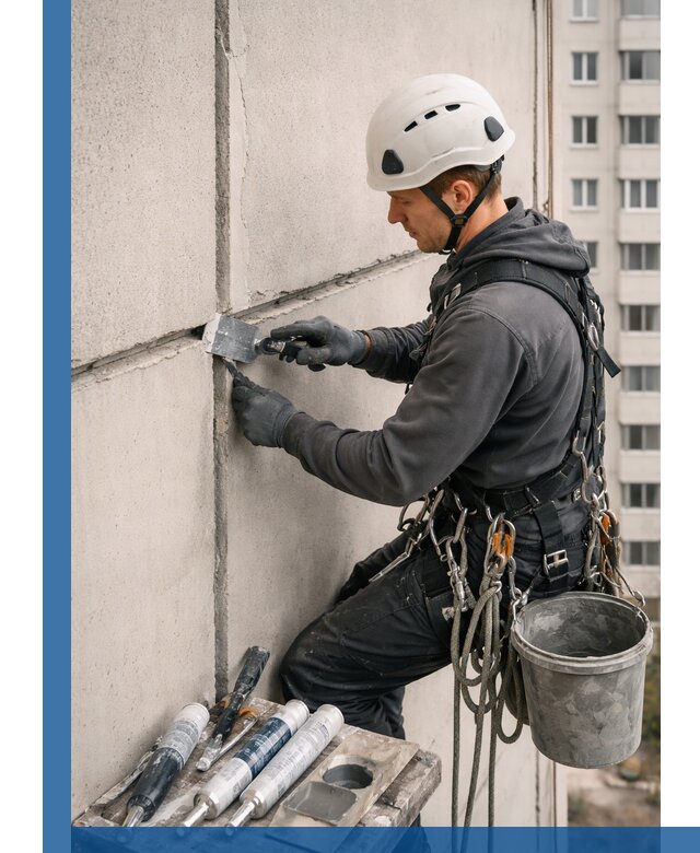 Ремонт межпанельных швов в Солнечногорске герметизация и восстановление