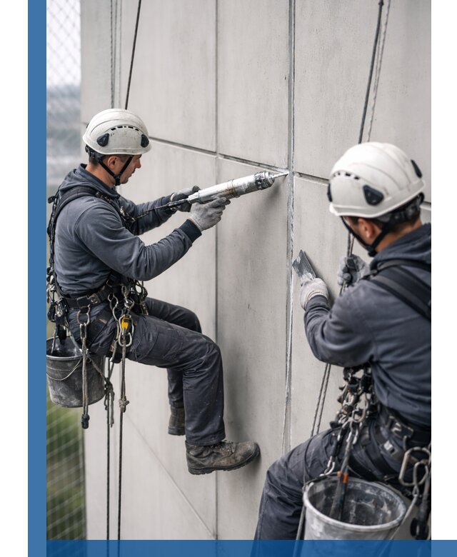 Первичная герметизация швов фасадов и кровель в Солнечногорске