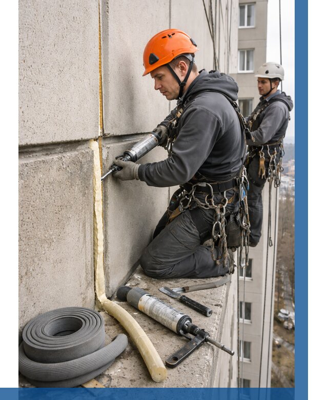 Теплый шов межпанельные швы в Солнечногорске от 729 р. | ВЫСОТНИК-Слн