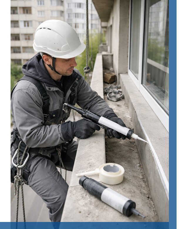 Герметизация швов лоджии в Солнечногорске от 4684 р. | ВЫСОТНИК-Слн