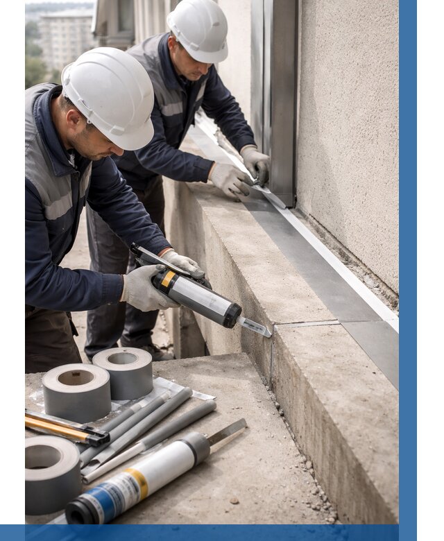 Герметизация примыкания балкона в Солнечногорске от 4684 р. | ВЫСОТНИК-Слн