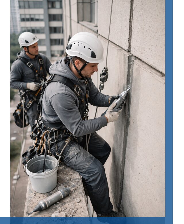 Ремонт деформационных швов здания в Солнечногорске от 1041 р. | ВЫСОТНИК-Слн