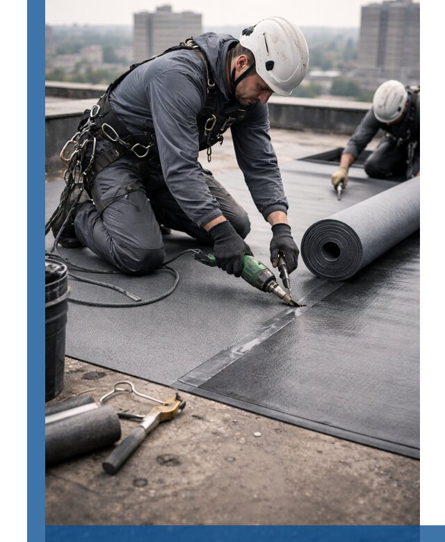 Ремонт мягкой кровли в Солнечногорске с выездом промальпинистов