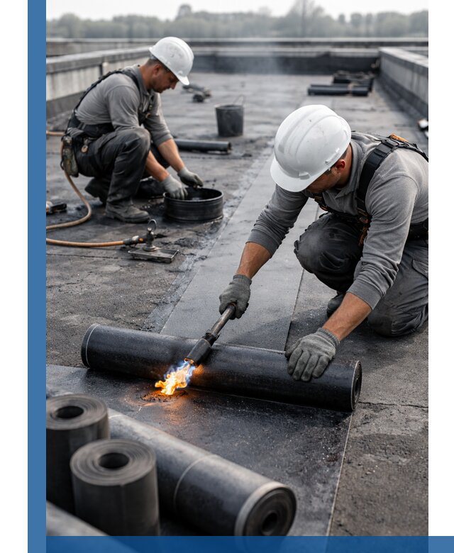 Ремонт рулонной кровли в Солнечногорске герметизация и восстановление