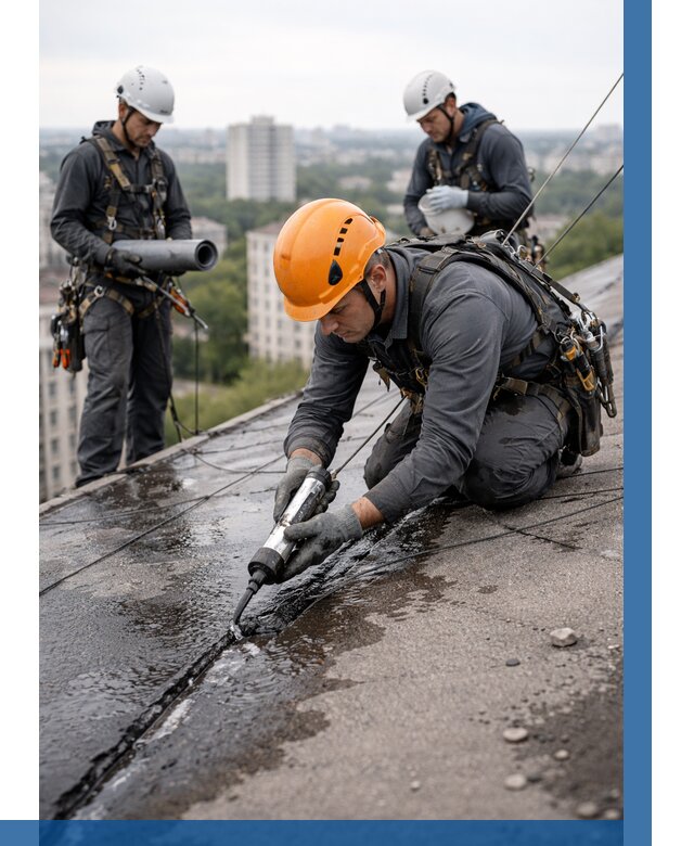 Устранение протечек кровли в Солнечногорске от 12490 р. | ВЫСОТНИК-Слн