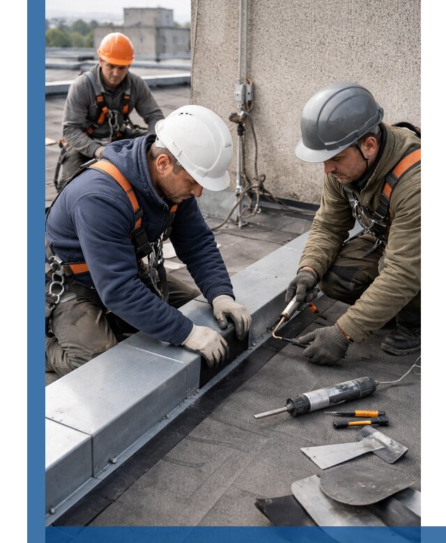 Ремонт кровельных примыканий в Солнечногорске профессионально