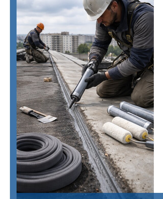 Герметизация швов кровли в Солнечногорске с гарантией герметичности