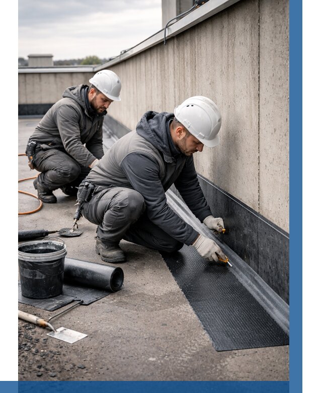 Гидроизоляция примыканий на кровле в Солнечногорске от 937 р. | ВЫСОТНИК-Слн