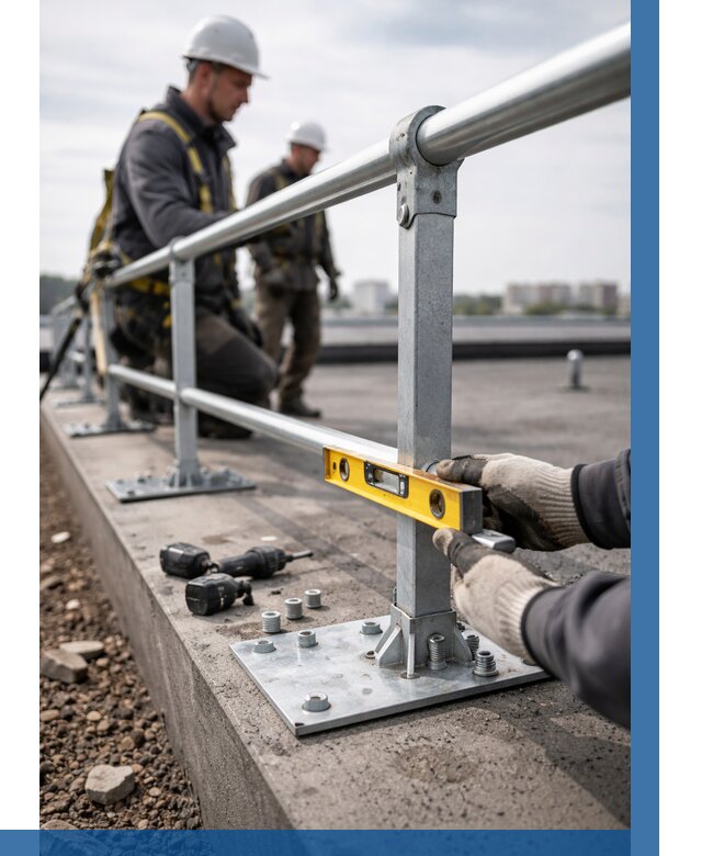 Монтаж кровельного ограждения в Солнечногорске от 1249 р. | ВЫСОТНИК-Слн