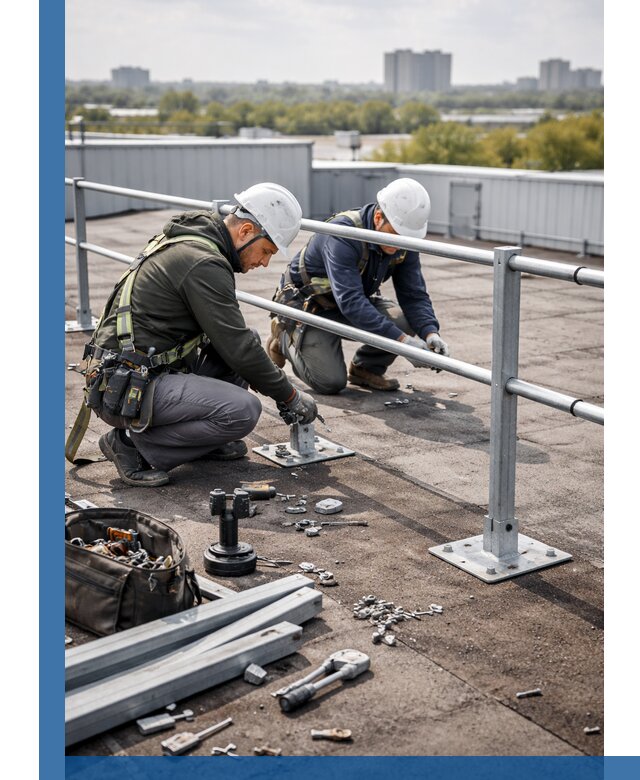 Монтаж кровельного ограждения в Солнечногорске под ключ с гарантией