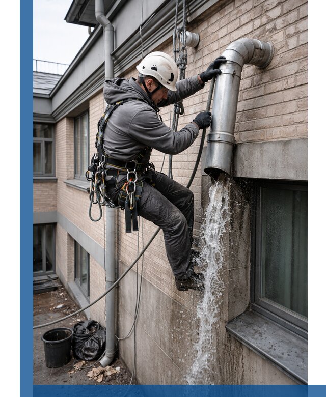 Профессиональная прочистка водосточных труб в Солнечногорске с гарантией