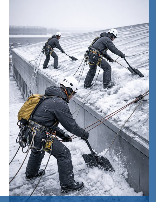 Очистка навесов от снега в Солнечногорске от 4684 р. | ВЫСОТНИК-Слн