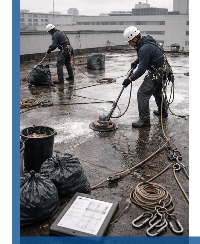 Плановая очистка кровли по графику в Солнечногорске для безопасности