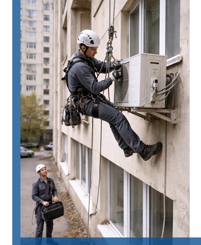 Демонтаж внешнего блока кондиционера в Солнечногорске профессионально