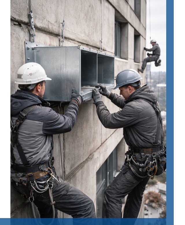 Монтаж вентиляционных коробов в Солнечногорске от 3122 р. | ВЫСОТНИК-Слн