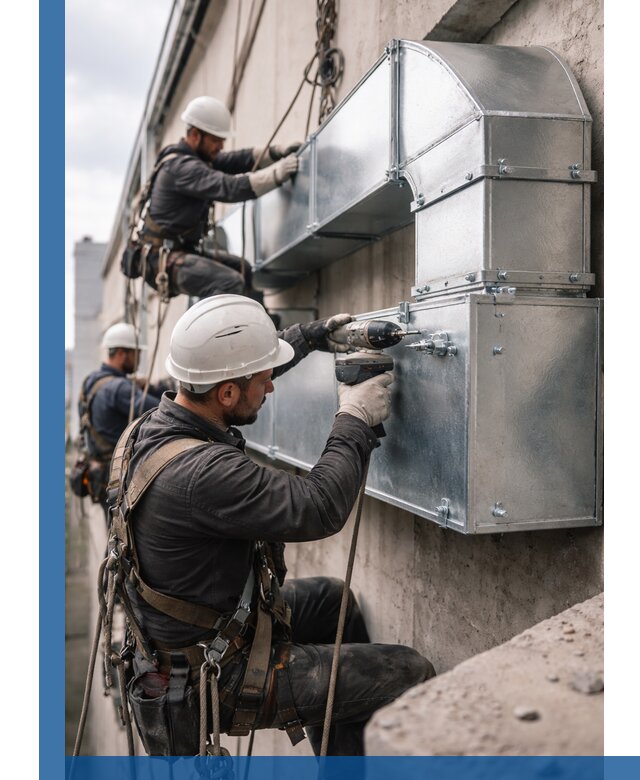 Профессиональный монтаж вентиляционных коробов в Солнечногорске под ключ