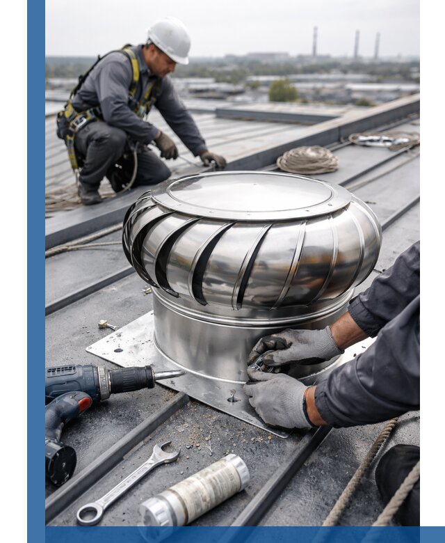 Установка дефлекторов на кровле в Солнечногорске профессионально