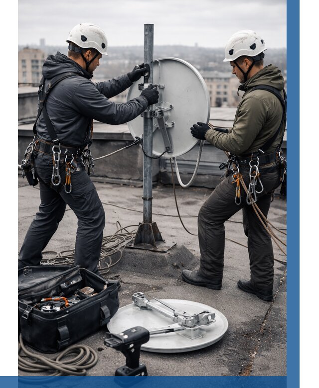 Демонтаж антенн на крыше в Солнечногорске от 4684 р. | ВЫСОТНИК-Слн