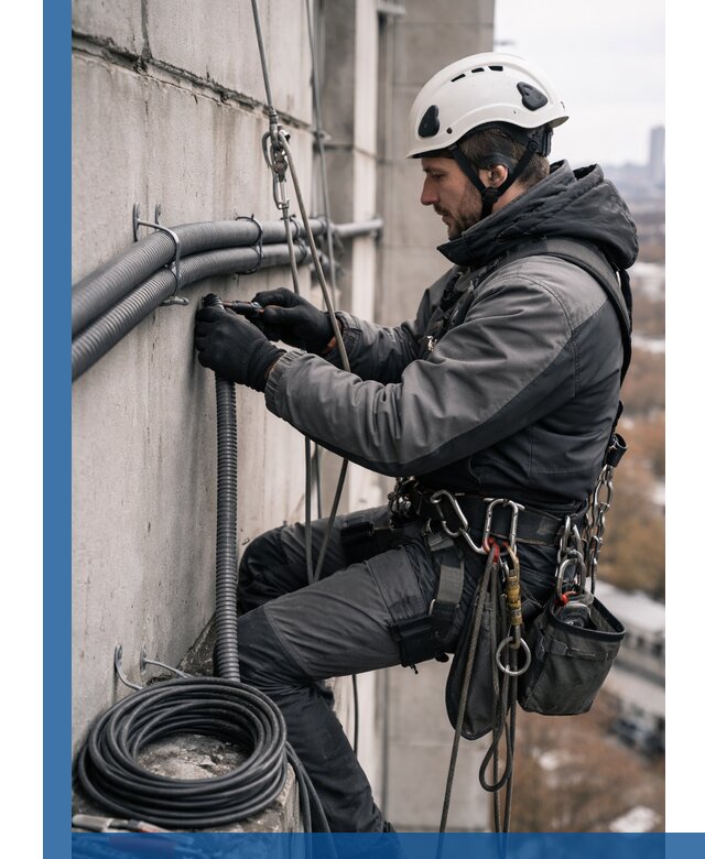 Профессиональный монтаж гофры для кабеля в Солнечногорске с гарантией