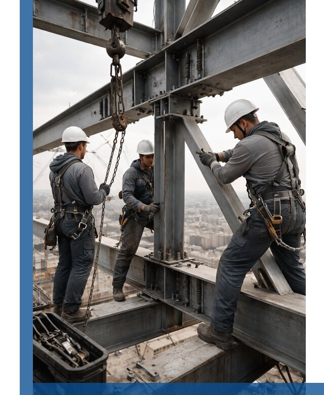 Профессиональный монтаж металлоконструкций на высоте в Солнечногорске