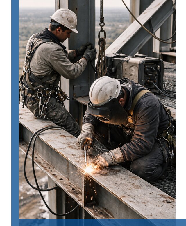 Высотные сварочные работы в Солнечногорске для промышленных объектов