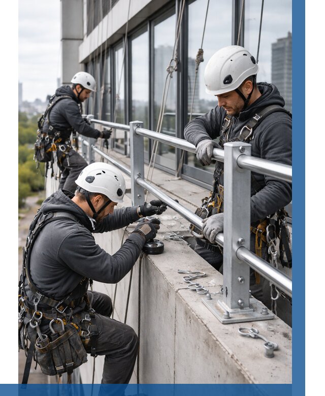 Монтаж ограждений на высоте в Солнечногорске, от 1249 р. | ВЫСОТНИК-Слн