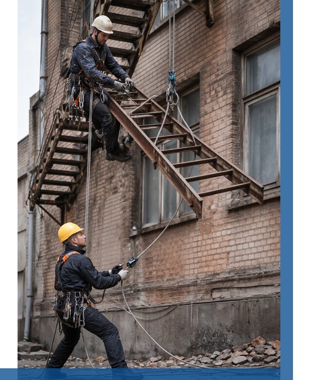 Демонтаж пожарной лестницы в Солнечногорске от 12490 р. | ВЫСОТНИК-Слн