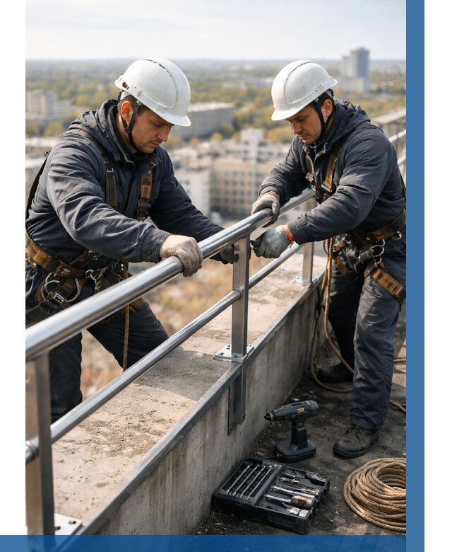 Монтаж перил на высоте в Солнечногорске от 2602 р. | ВЫСОТНИК-Слн