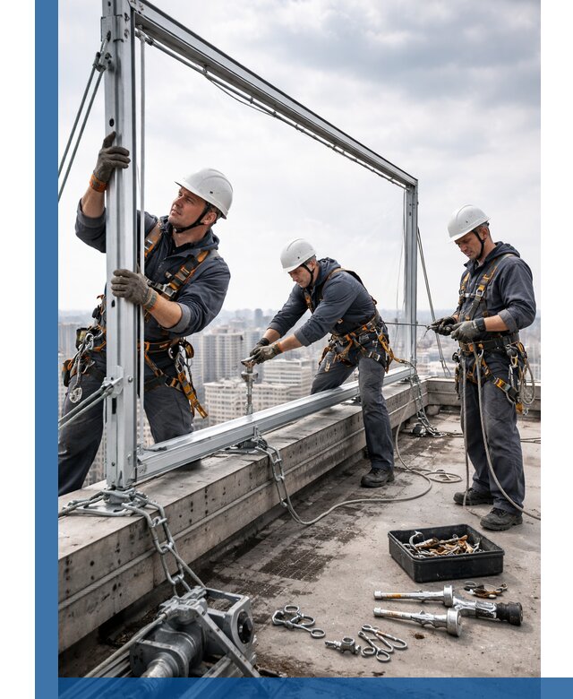 Монтаж крышных рекламных конструкций под ключ в Солнечногорске