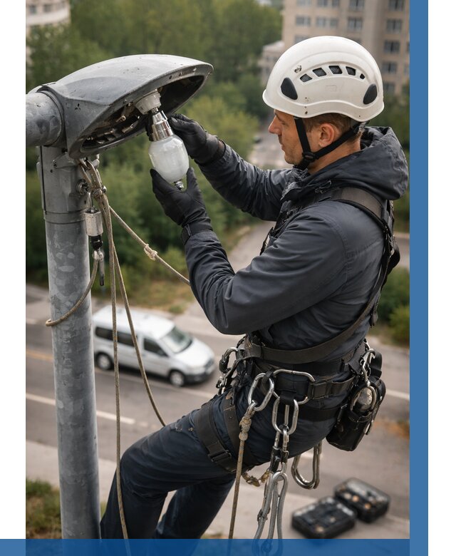 Замена ламп на высоте в Солнечногорске от 2602 р. | ВЫСОТНИК-Слн