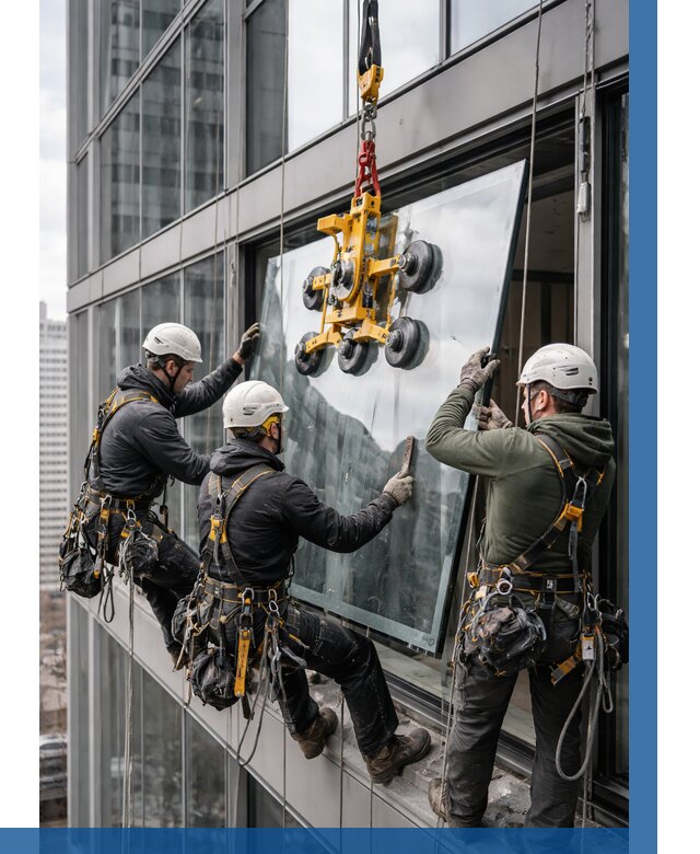 Фасадное остекление зданий под ключ в Солнечногорске от 10408 р. | ВЫСОТНИК-Слн