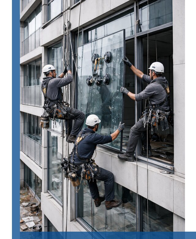 Фасадное остекление и монтаж витражей зданий в Солнечногорске под ключ