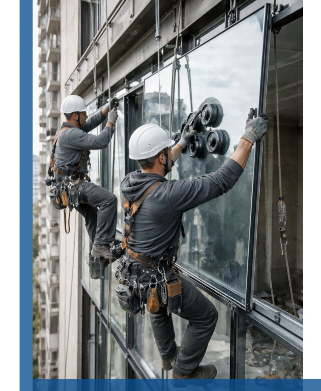 Витражное остекление фасадов и лоджий в Солнечногорске под ключ