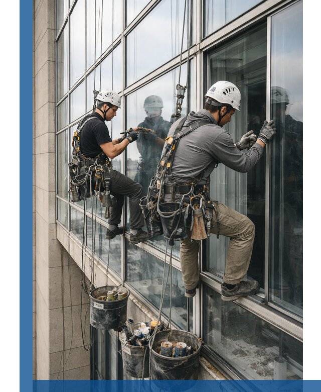 Ремонт витражных конструкций и фасадного остекления в Солнечногорске