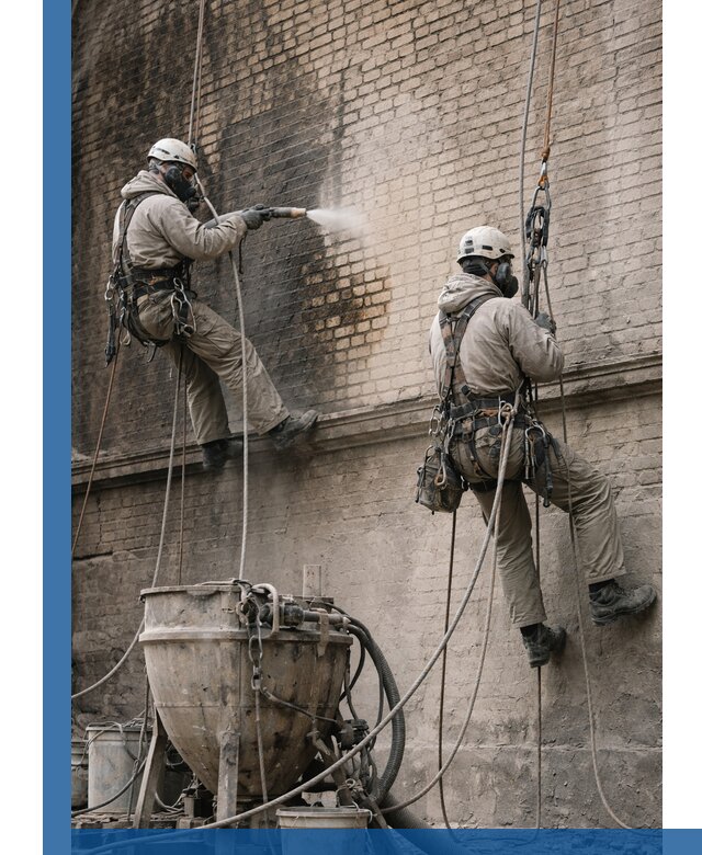 Пескоструйная очистка фасадов в Солнечногорске профессионально