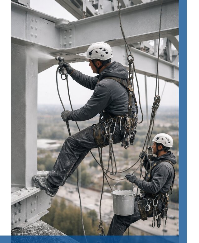 Покраска металлоконструкций на высоте в Солнечногорске 364 р |ВЫСОТНИК-Слн