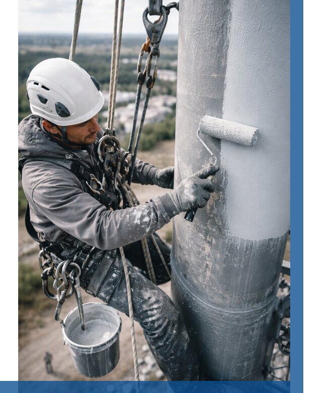 Покраска мачт связи под ключ в Солнечногорске от 885 р. | ВЫСОТНИК-Слн