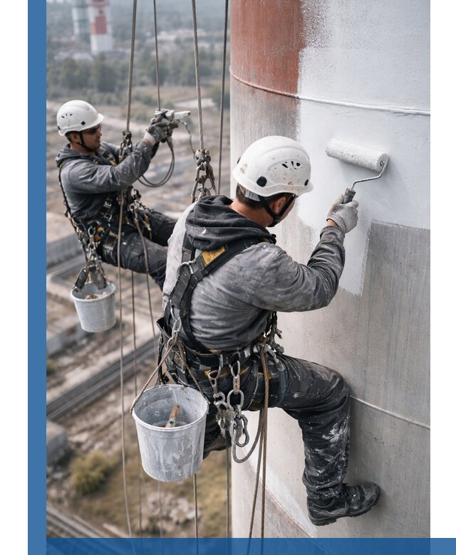 Покраска дымовых труб в Солнечногорске: антикоррозийная защита и восстановление