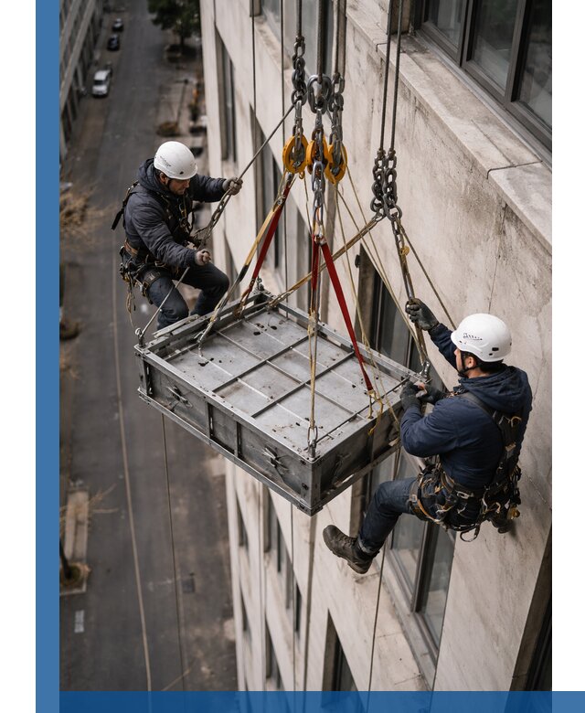 Спуск и подъем грузов по фасаду в Солнечногорске для зданий