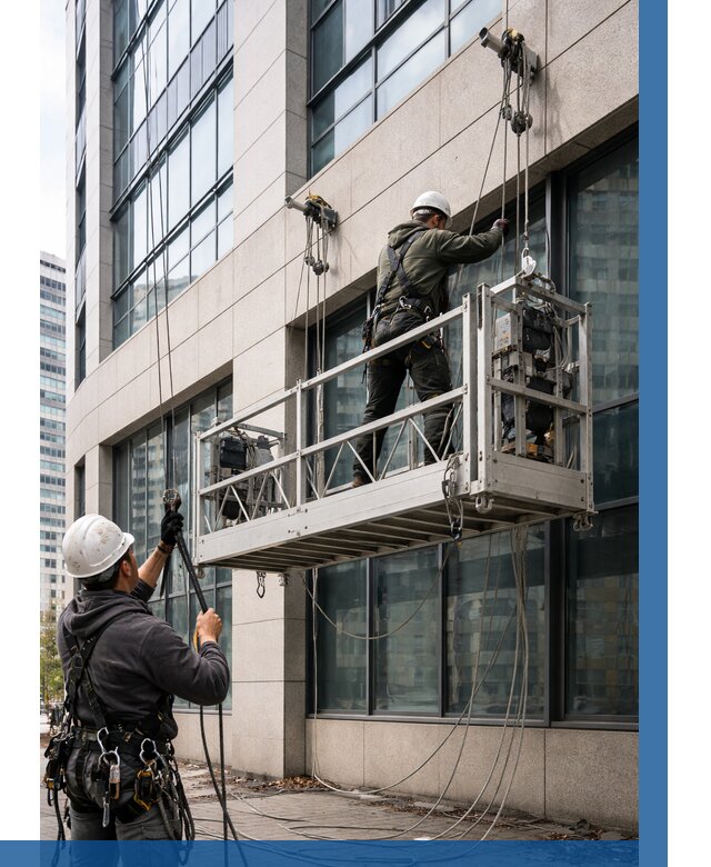 Монтаж и подъем фасадной люльки в Солнечногорске от 12490 р. | ВЫСОТНИК-Слн